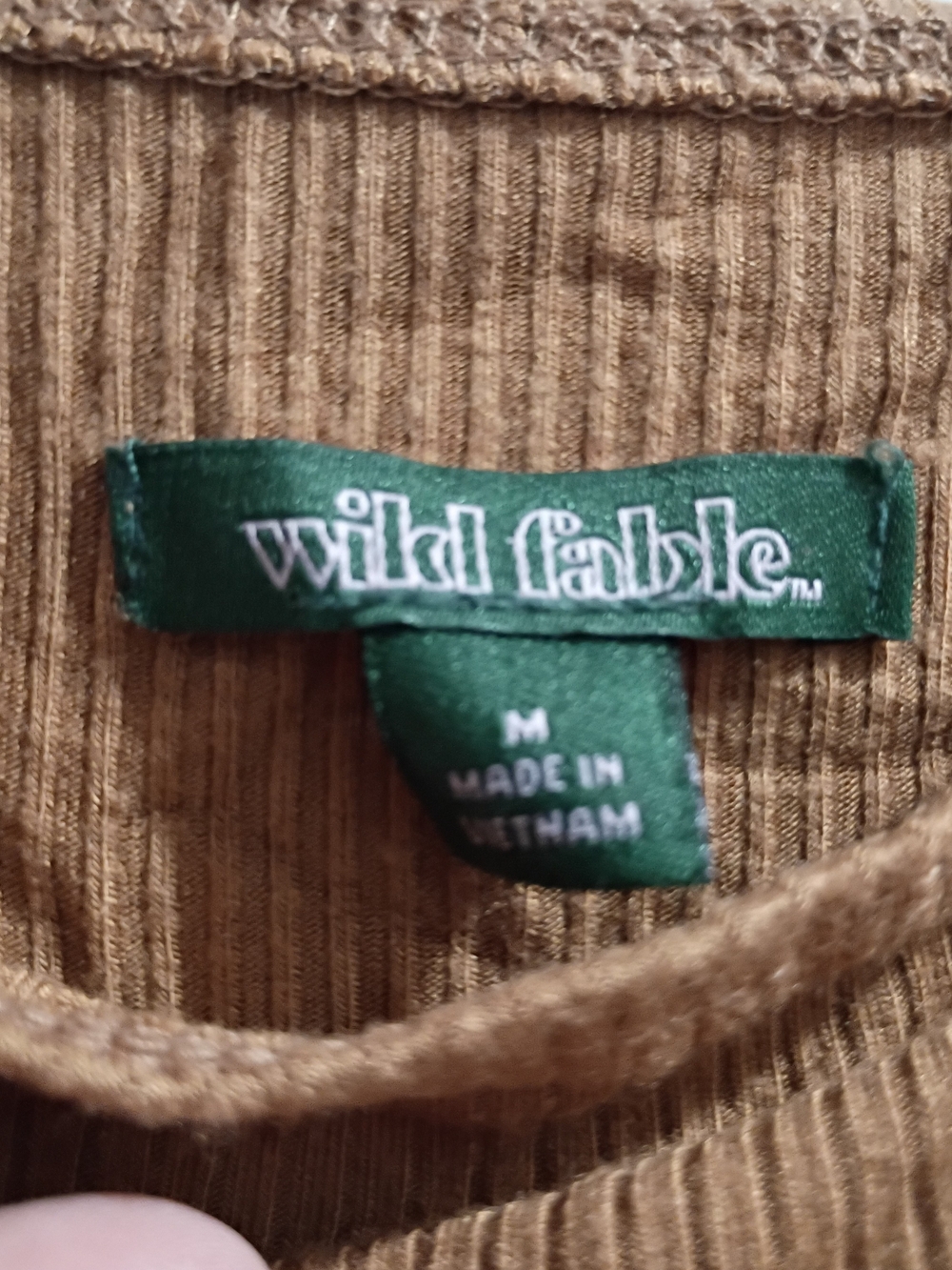 wild fable Ribbed Scoop Bodysuit in Brown/Tan NWOT - Picture 2 of 3